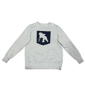 PRPS Goods & Co Angel Selvedge Denim Patch Crewneck Sweatshirt Men’s Sz S